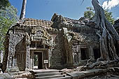 Ta Prohm temple - the imposing eastern gopura of the fourth enclosure 